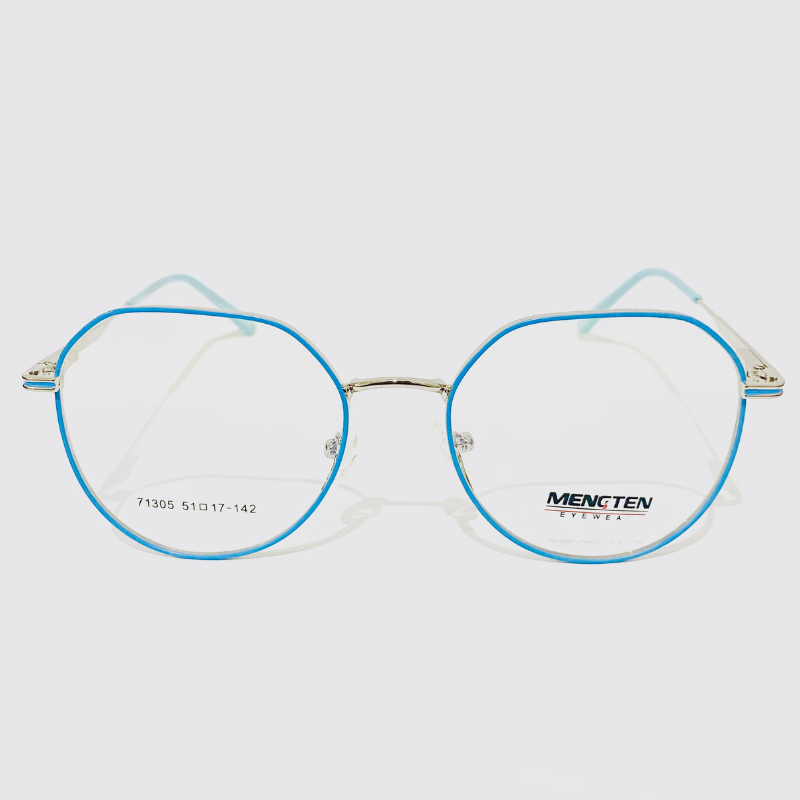Sliver-Blue metal Eyeglass