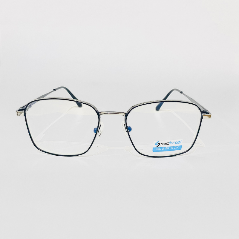 Black-Silver Metal Eyeglass