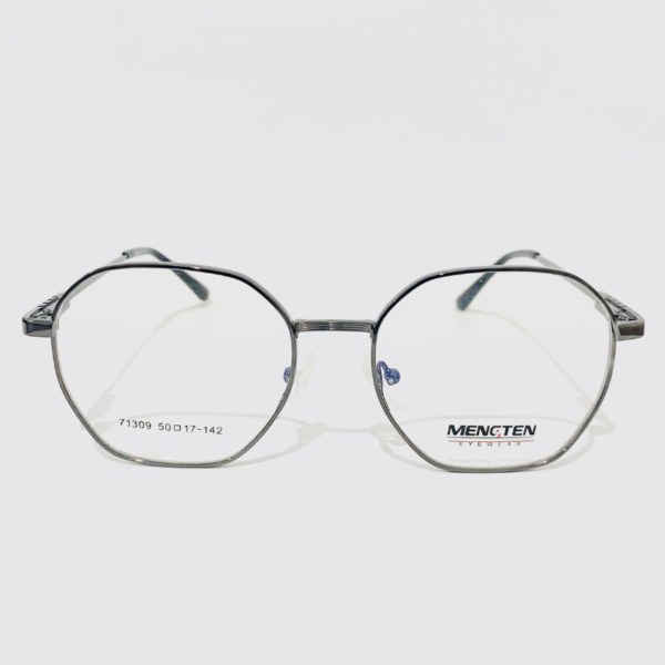 Gun-metal Hexagonal eyeglass