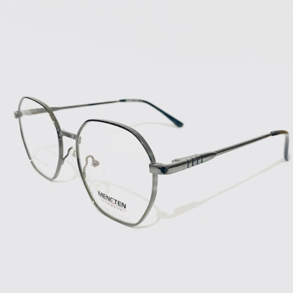 Gun-metal Hexagonal eyeglass