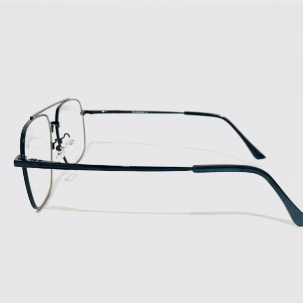 Full-Black Square Metal Eyeglass