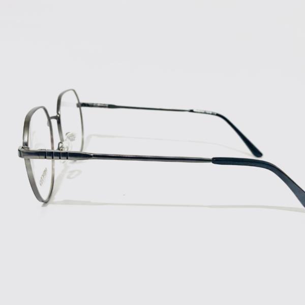 Gun-metal Hexagonal eyeglass
