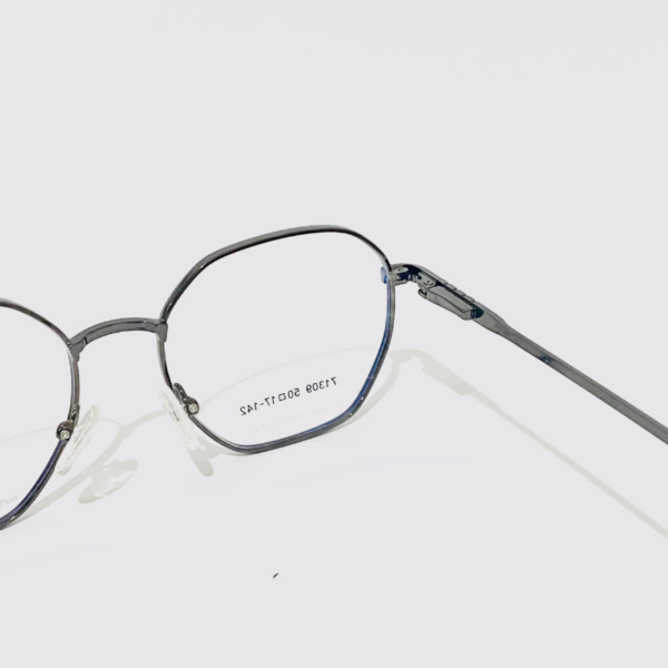 Gun-metal Hexagonal eyeglass